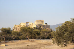 Blick auf die Akropolis